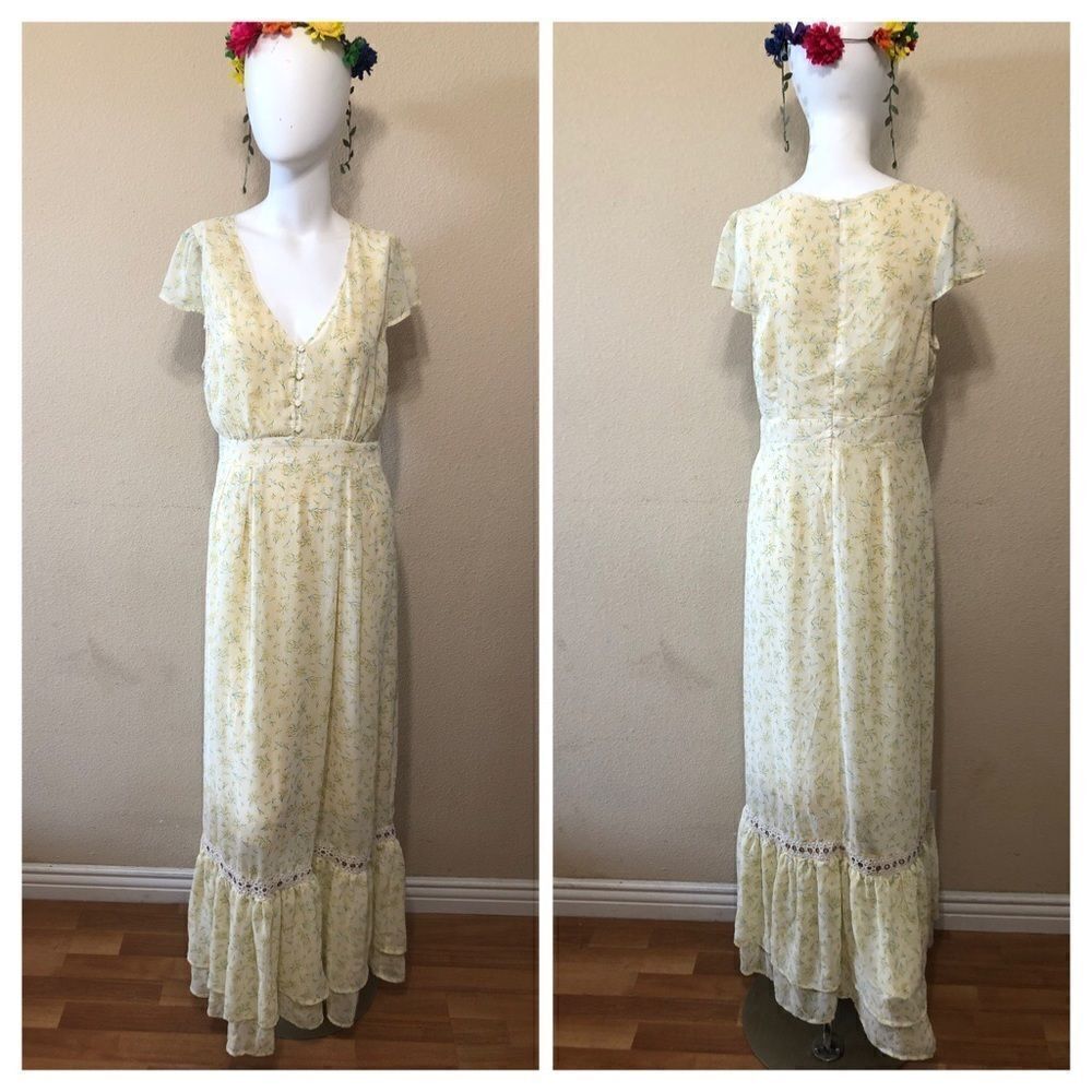 First Monday Floral Maxi Dress Size Small